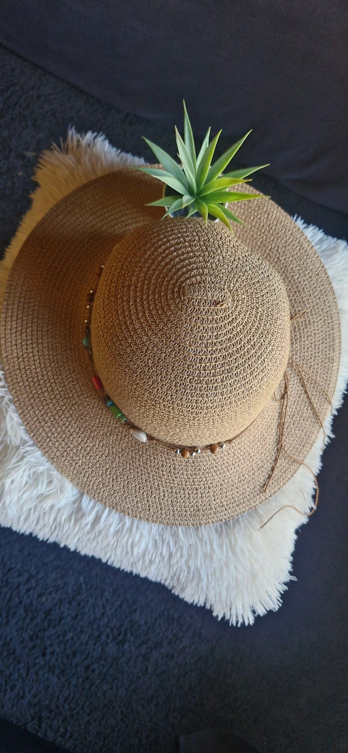 Chapéu de palha estilo Boho / Boné de verão - Tamanho 57 – photo 4